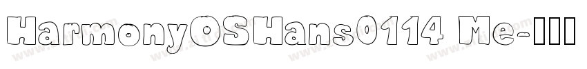 HarmonyOSHans0114 Me字体转换